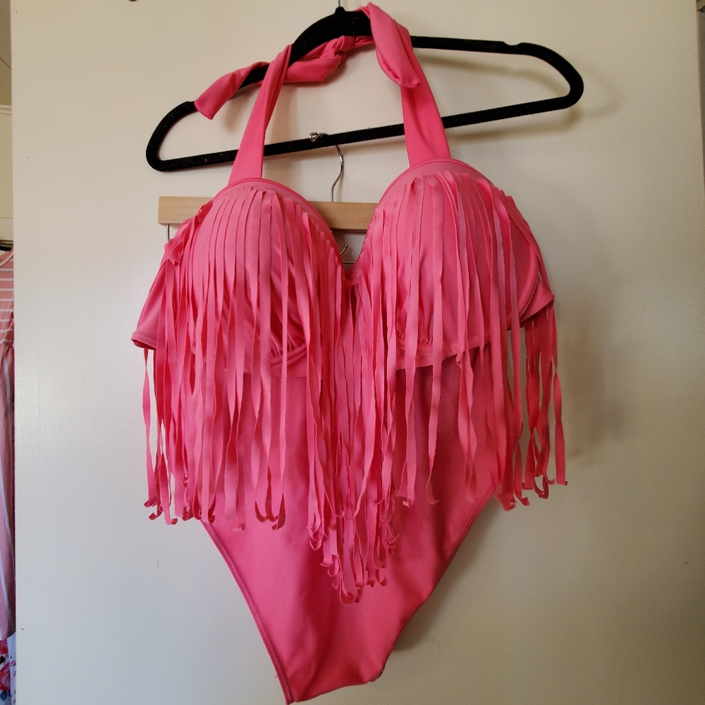 Hot pink bikini